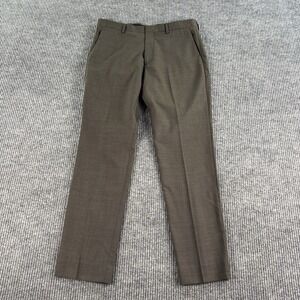 J.Crew Pants Men 32x30 Taupe Wool Ludlow Slim Fit Glen Plaid Designer Stretch